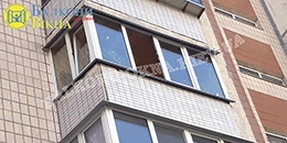 Остекление полукруглого балкона