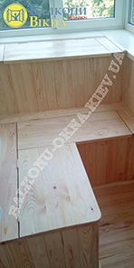 Шкаф на балкон - деревянный-7