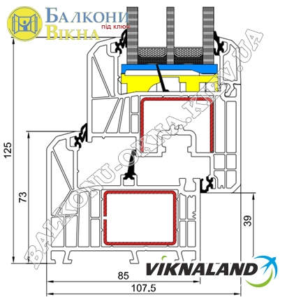 Профиль Viknaland 85PRO